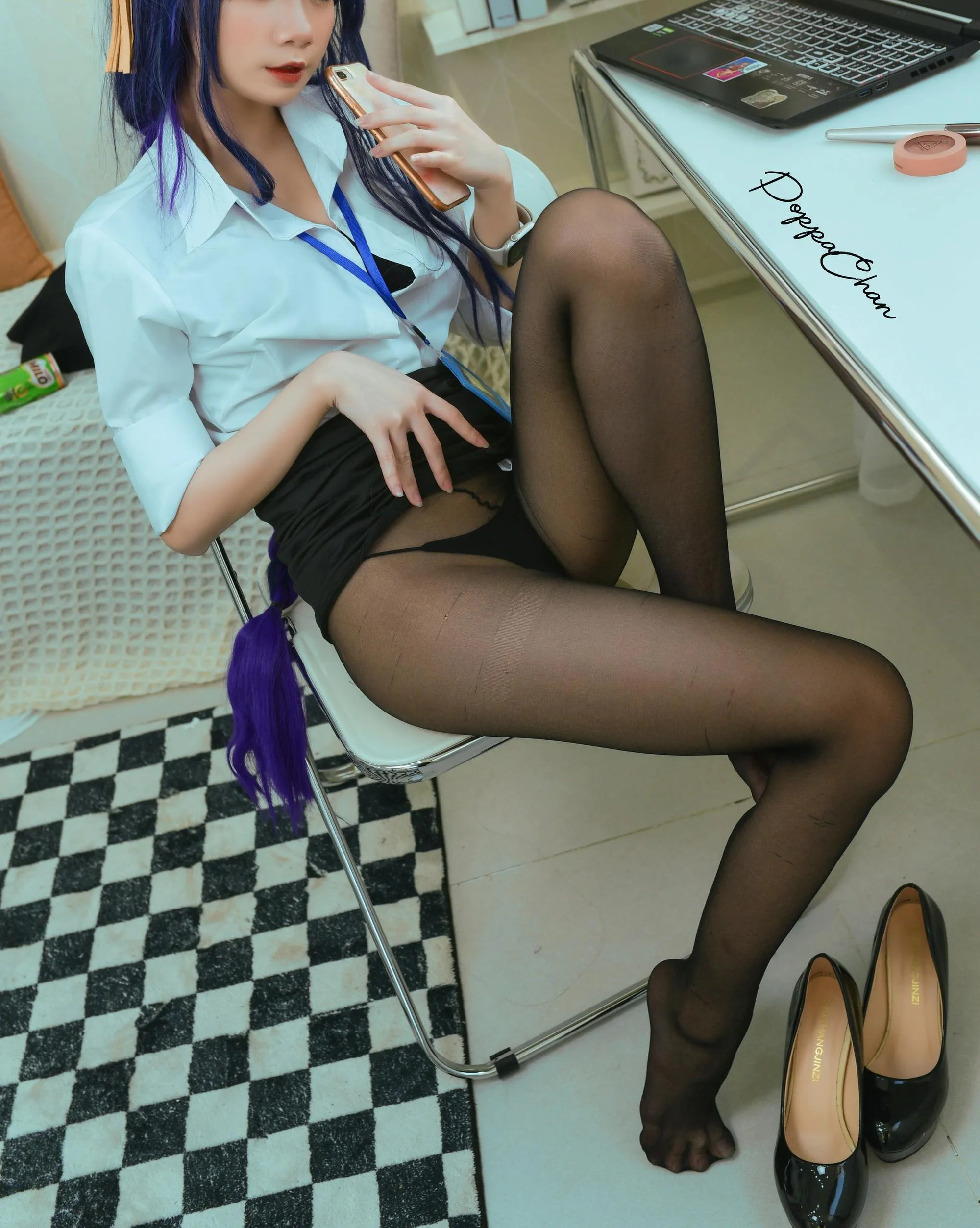 PoppaChan – NO.021 Raiden Shogun Officer [25P]插图3